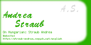 andrea straub business card